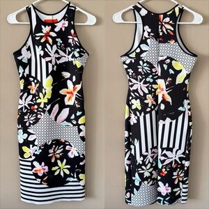 NWT Clover Canyon Multicolor Floral Discs Dress Size S